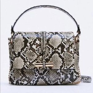 Zara Animal Print Mini City Bag